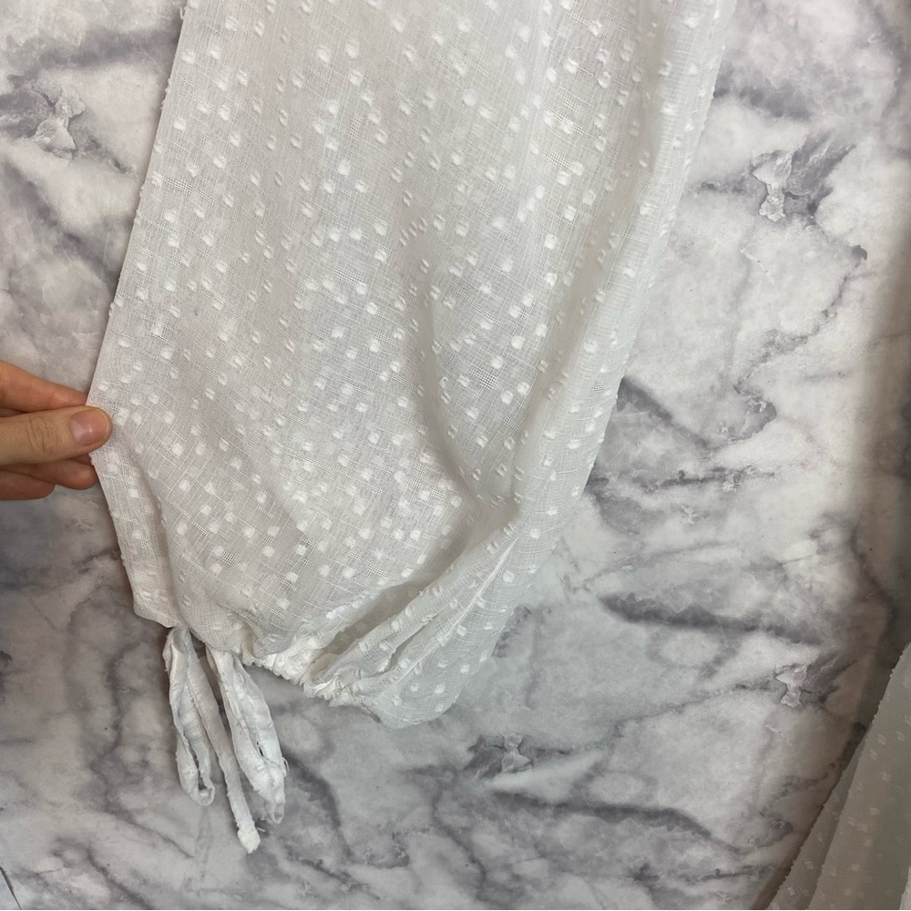 Saints + Secrets Wrap Dress with Sheer Sleeves - Picture 8 of 12